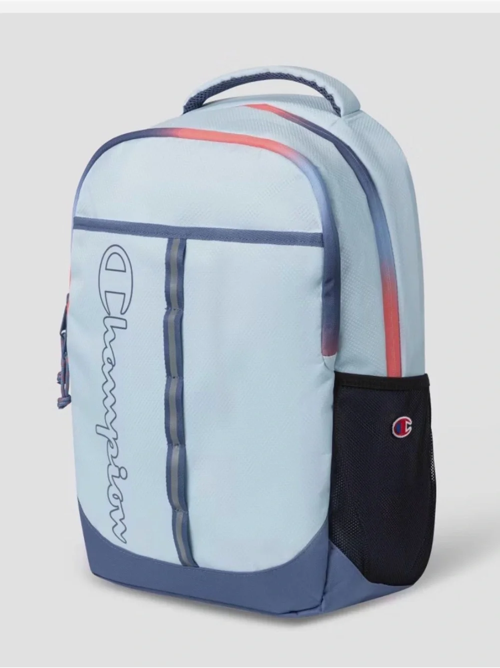 Champion Center Backpack w/ Laptop Sleeve - Light Blue 17 Inch Laptop